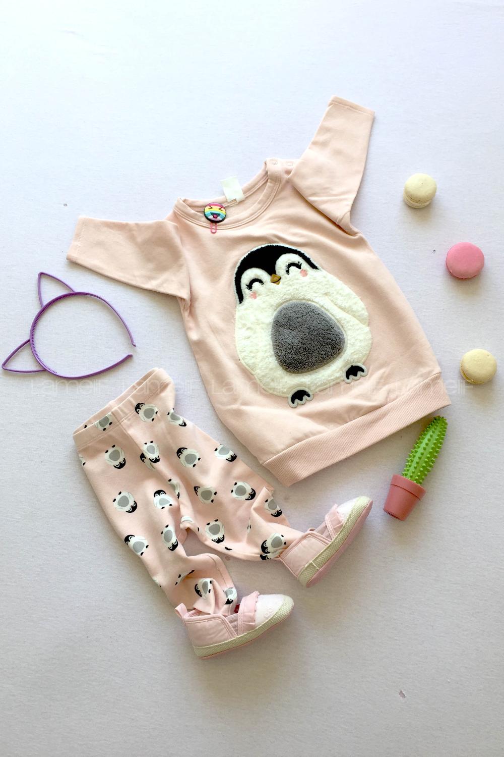 Modalamelif Kız Çocuk Penguen Takım