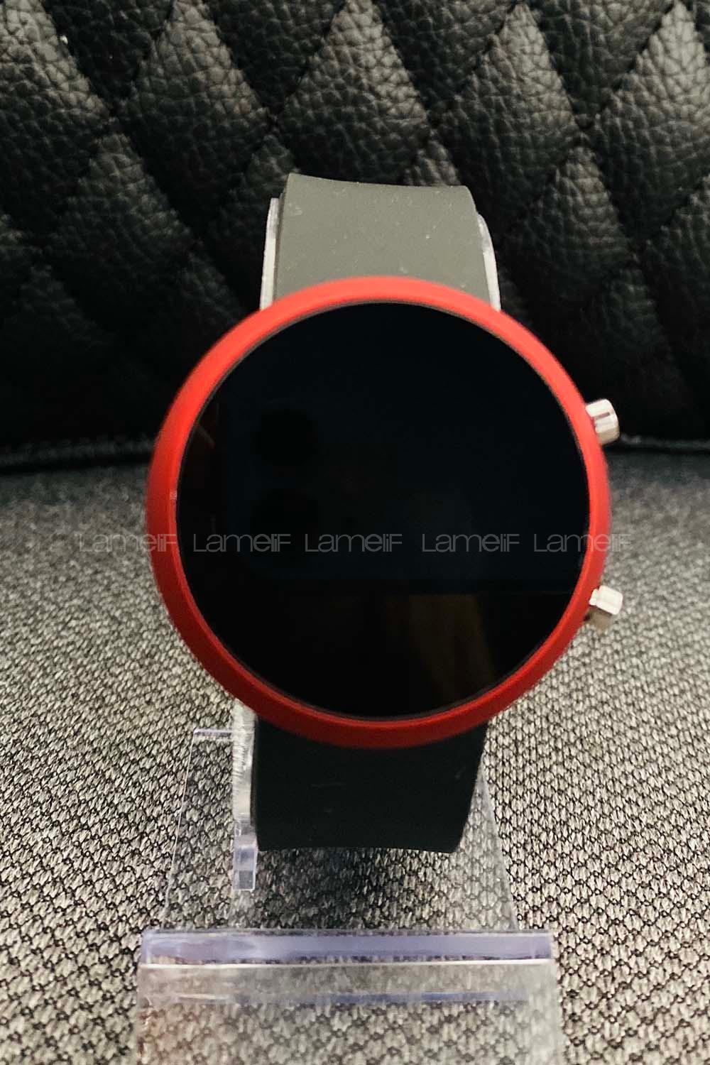 Modalamelif Silikon Bilek Led Kol Saati Kırmızı