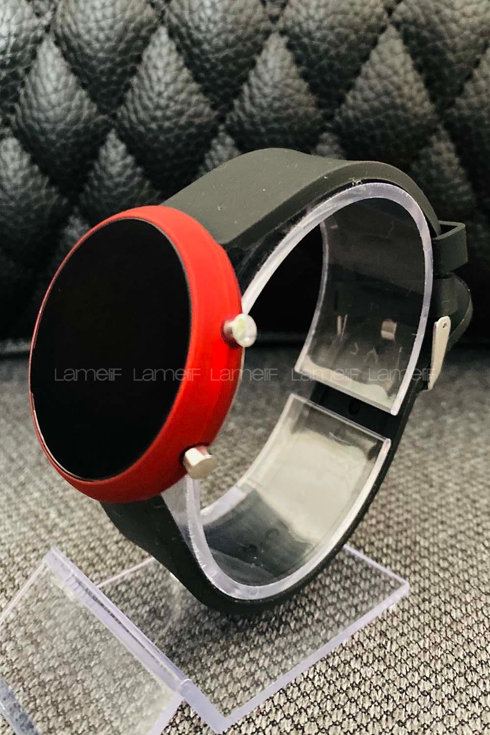 Modalamelif Silikon Bilek Led Kol Saati Kırmızı