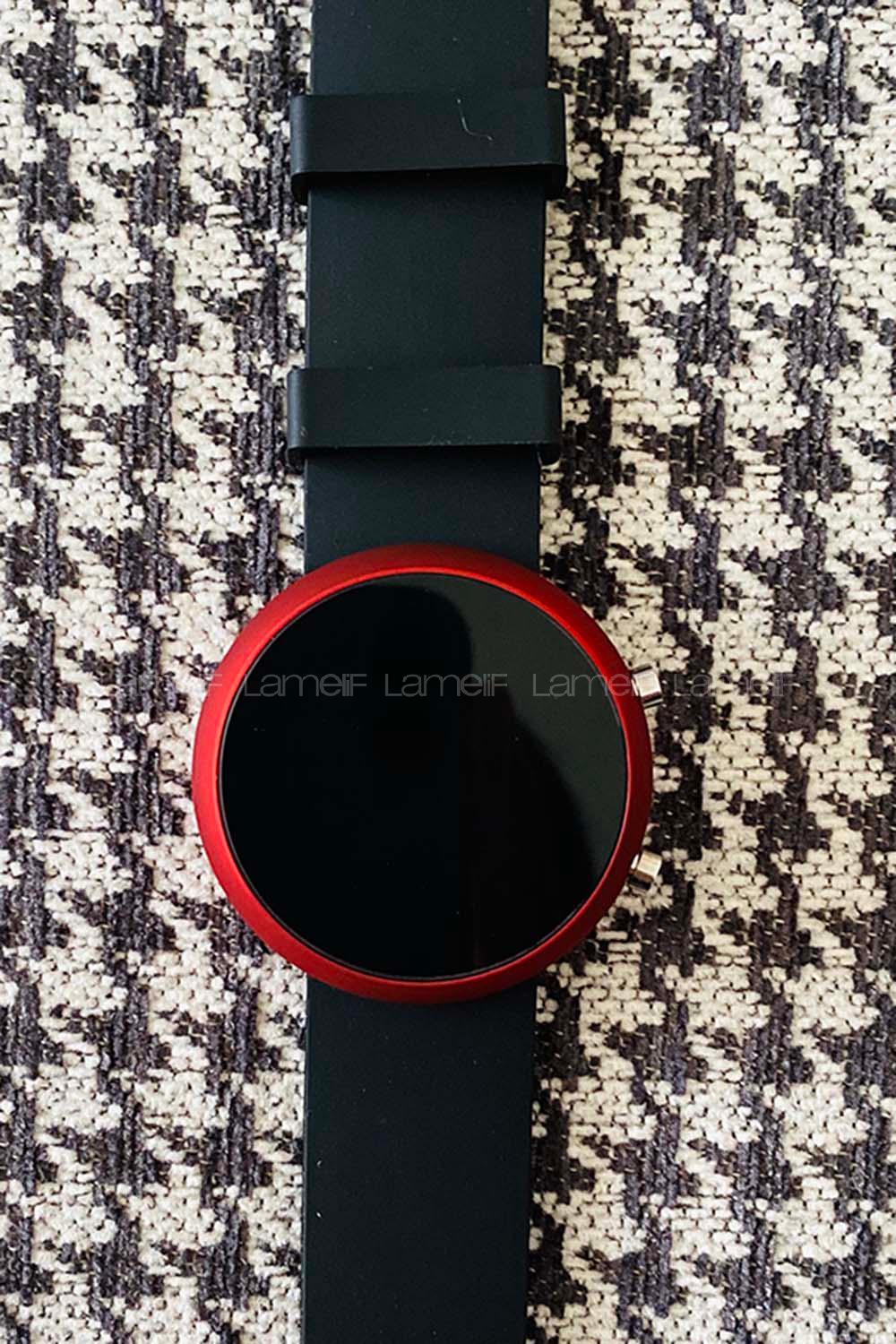 Modalamelif Silikon Bilek Led Kol Saati Kırmızı