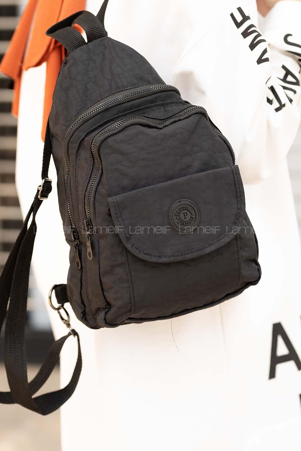 Modalamelif Krinkıl Sırt Çanta Siyah