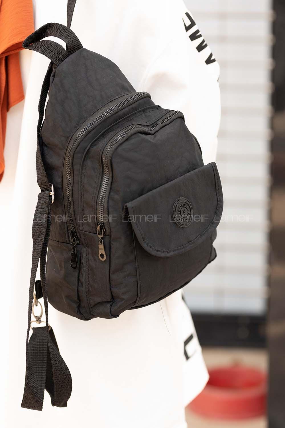 Modalamelif Krinkıl Sırt Çanta Siyah