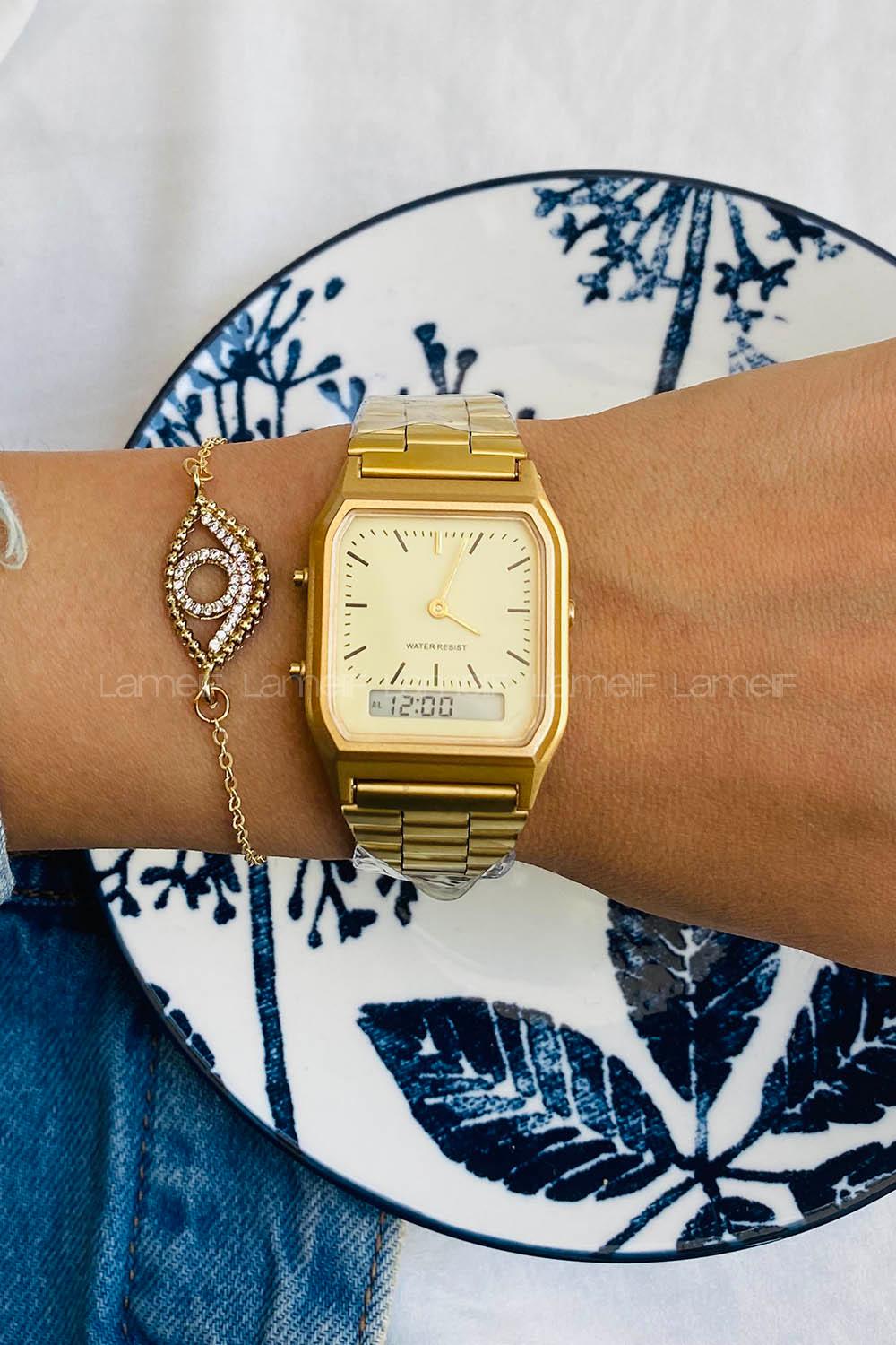 Modalamelif Gold Vintage Saat