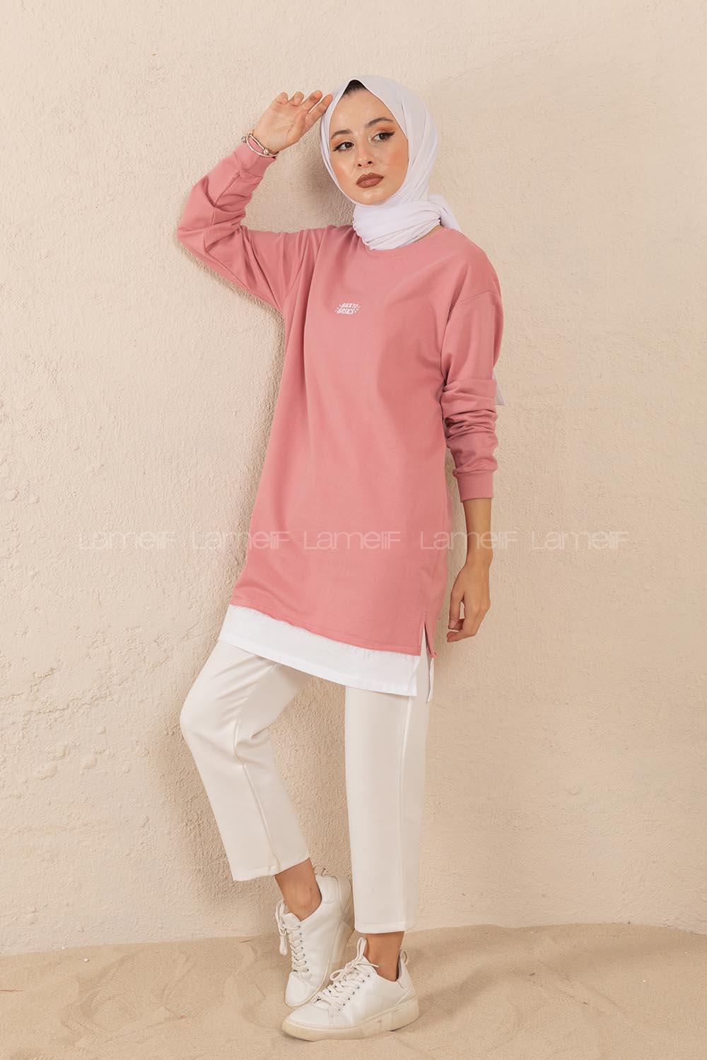 Modalamelif Back To Basıcs Sweatshirt Pudra