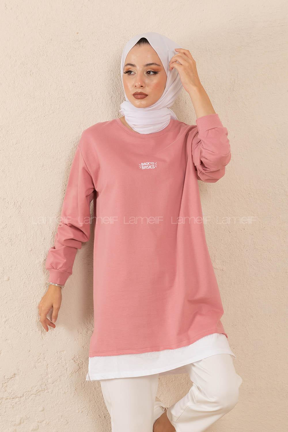 Modalamelif Back To Basıcs Sweatshirt Pudra