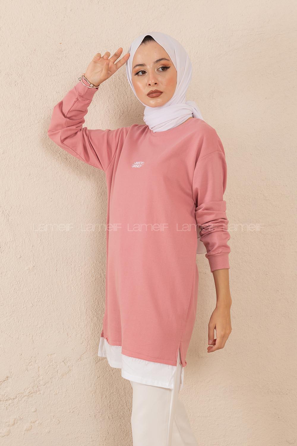 Modalamelif Back To Basıcs Sweatshirt Pudra