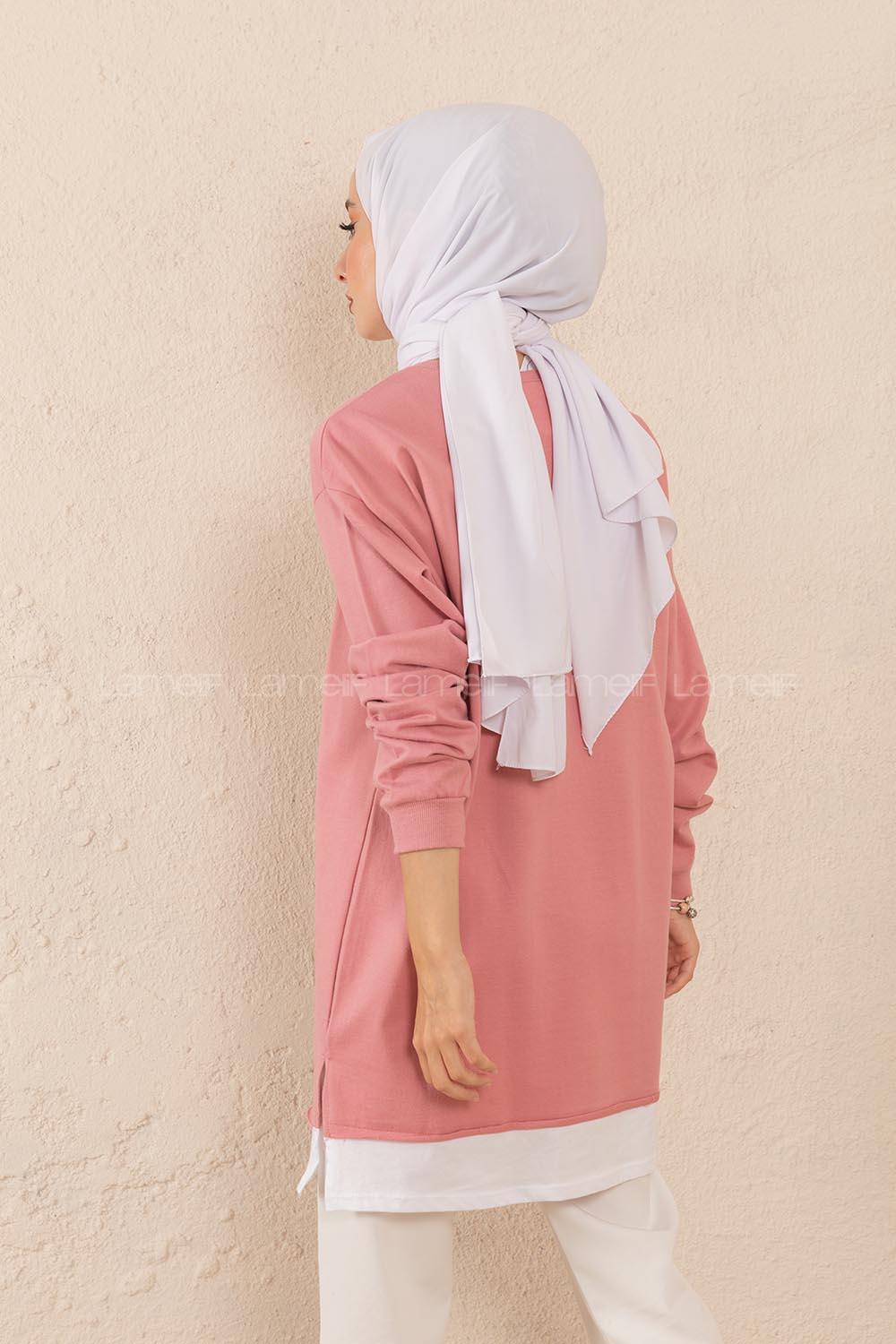 Modalamelif Back To Basıcs Sweatshirt Pudra