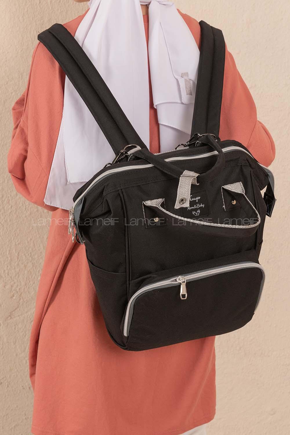 Modalamelif Kids Anne Bebek Bakım Sırt Çantası Siyah