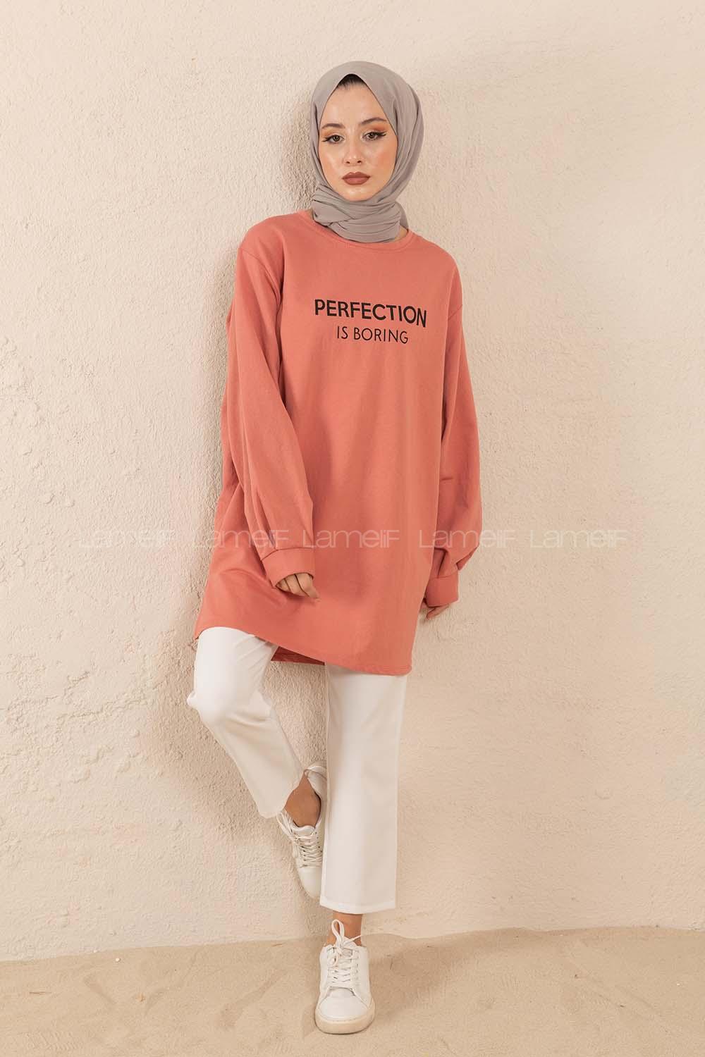 Modalamelif Perfection Baskılı Sweatshirt Pudra