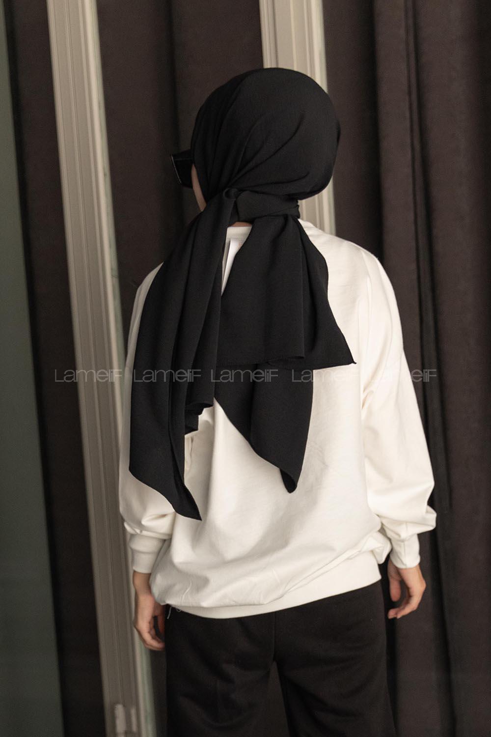 Modalamelif Bisiklet Yaka Ön Taş Baskılı Sweatshirt