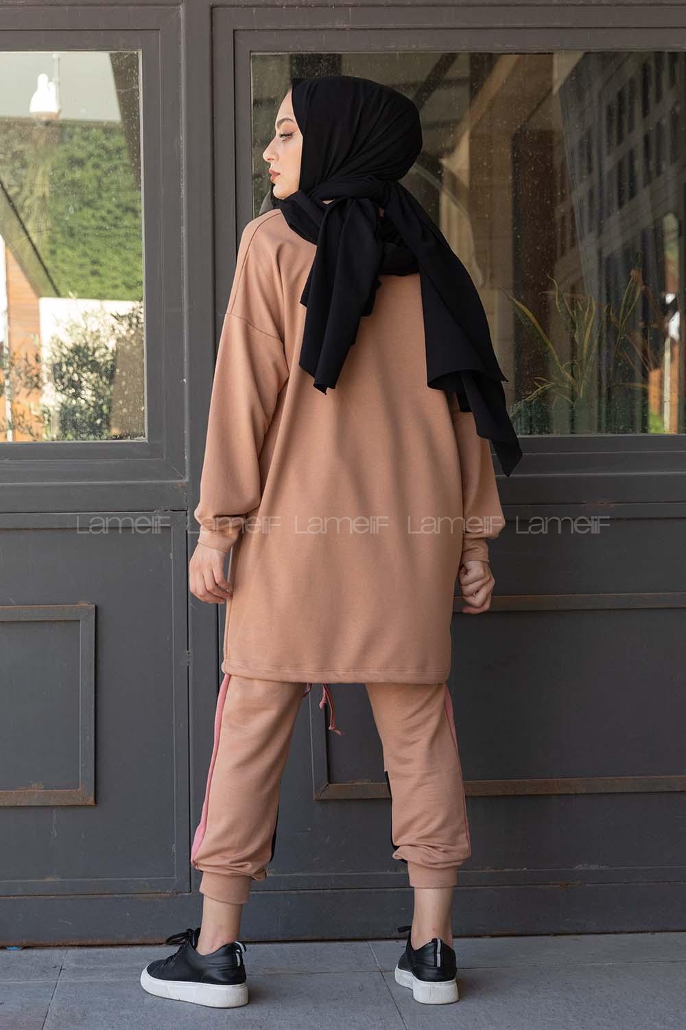 Modalamelif  Garnili İkili Takım Sütlü Kahve