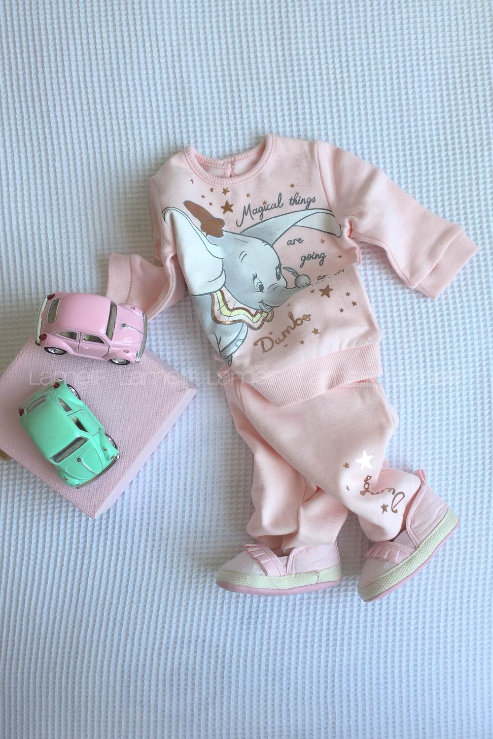 Modalamelif Kız Çocuk Pudra Filli Takım