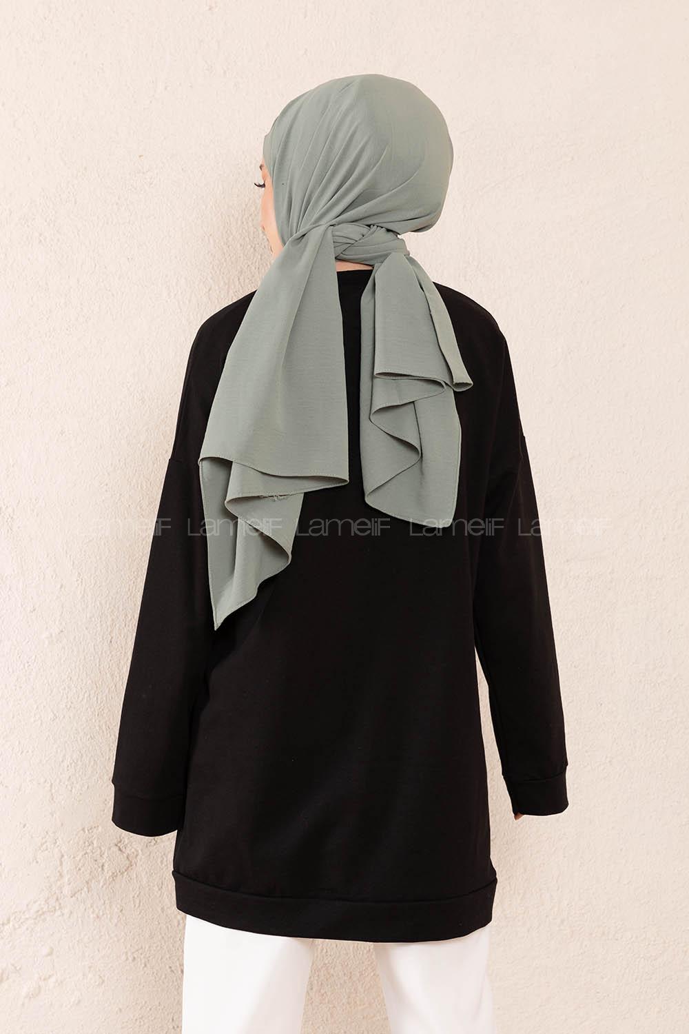 Modalamelif Coco Baskılı Sweatshirt Siyah