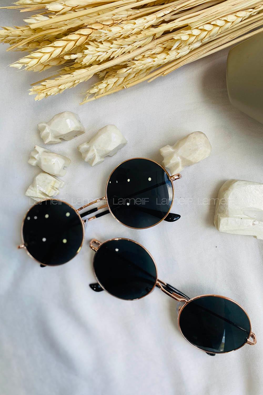 Modalamelif Siyah Gold Çerçeve Gözlük