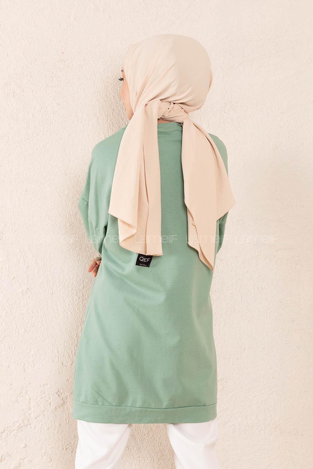 Modalamelif Hope Love Baskılı Sweatshirt Çağla