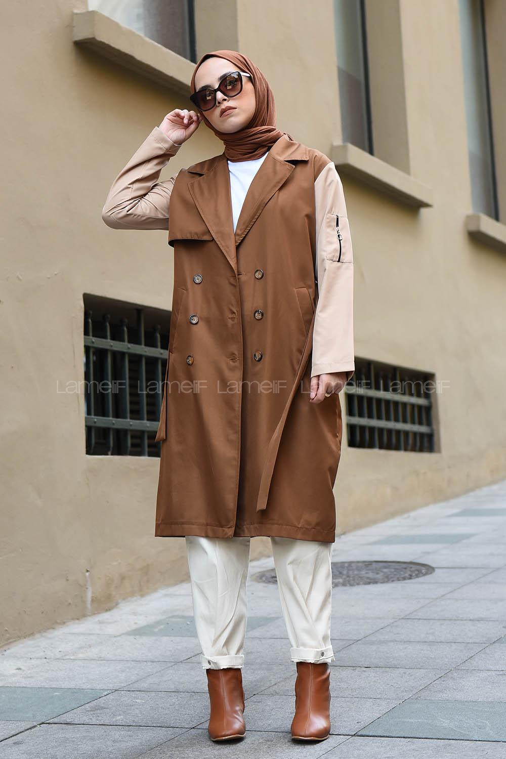 Modalamelif Garnili Spor Trenç Taba