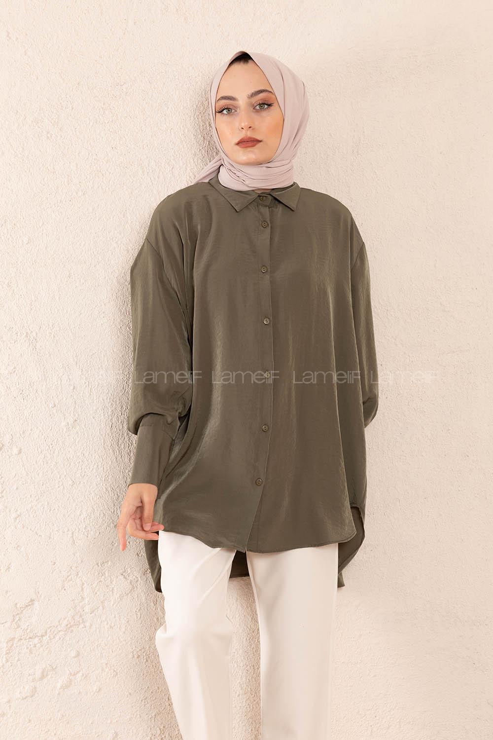Modalamelif Oversize Gömlek Haki