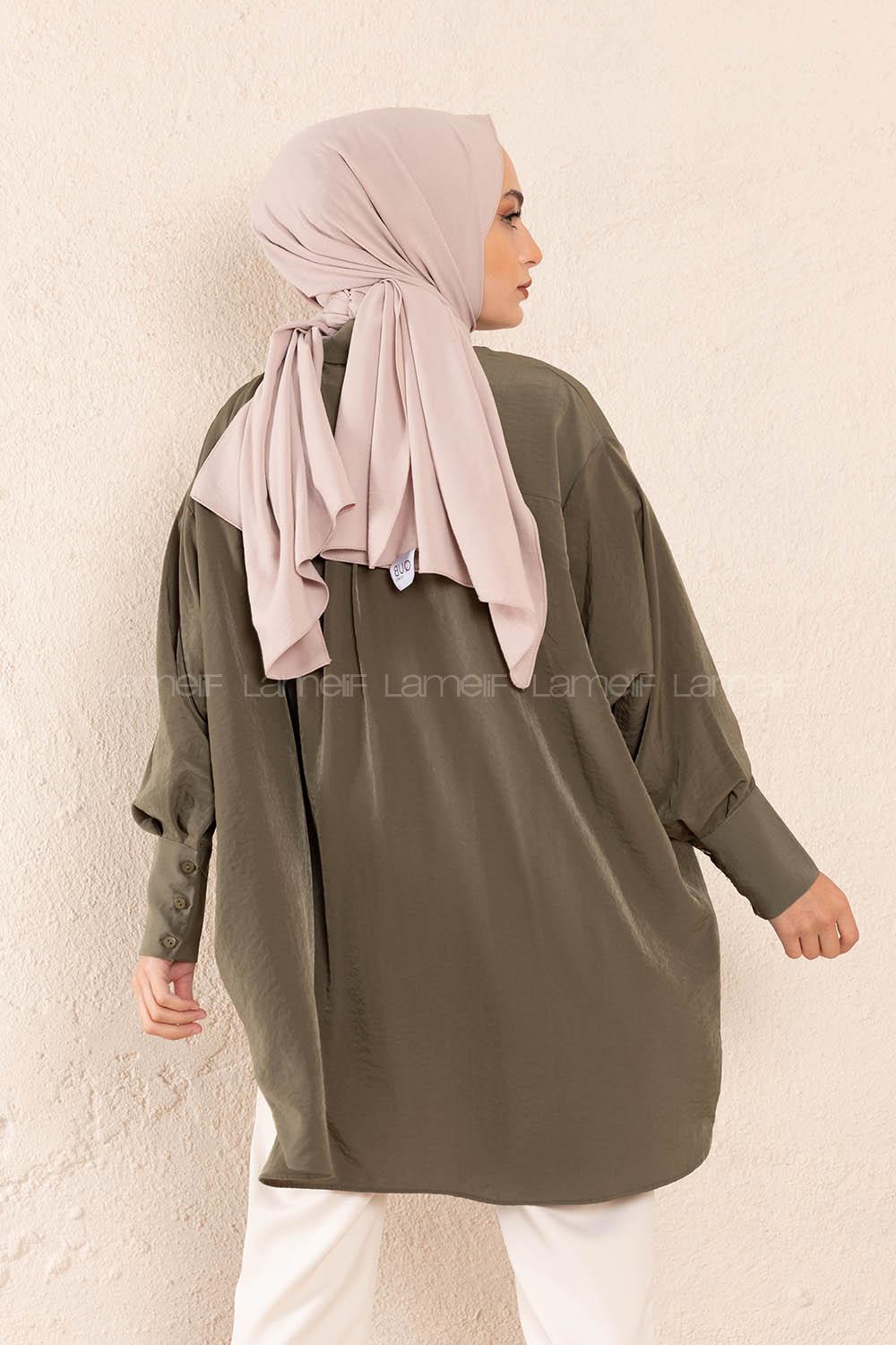 Modalamelif Oversize Gömlek Haki