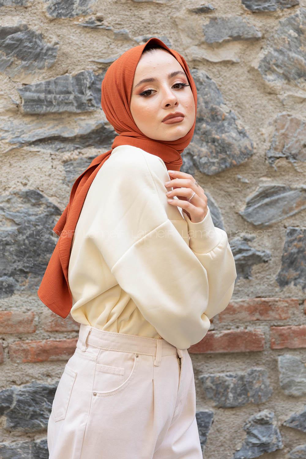 Modalamelif Sunflower Baskılı Sweatshirt Krem