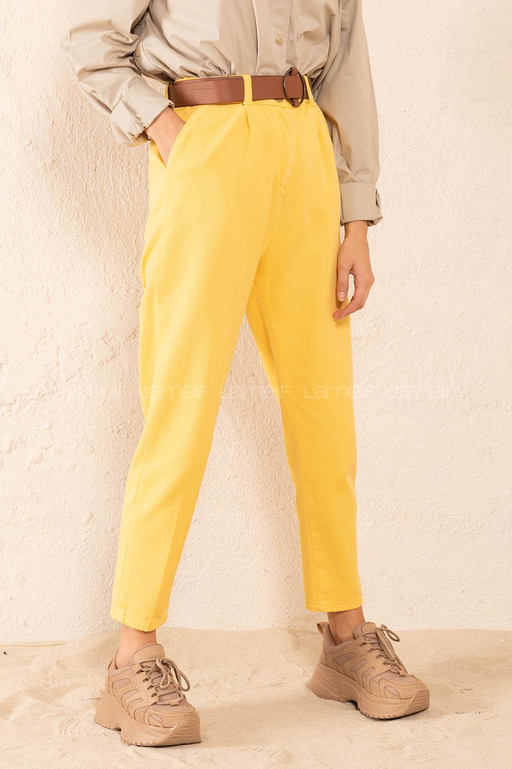 Modalamelif Klasik  Pantolon Hardal Sarısı