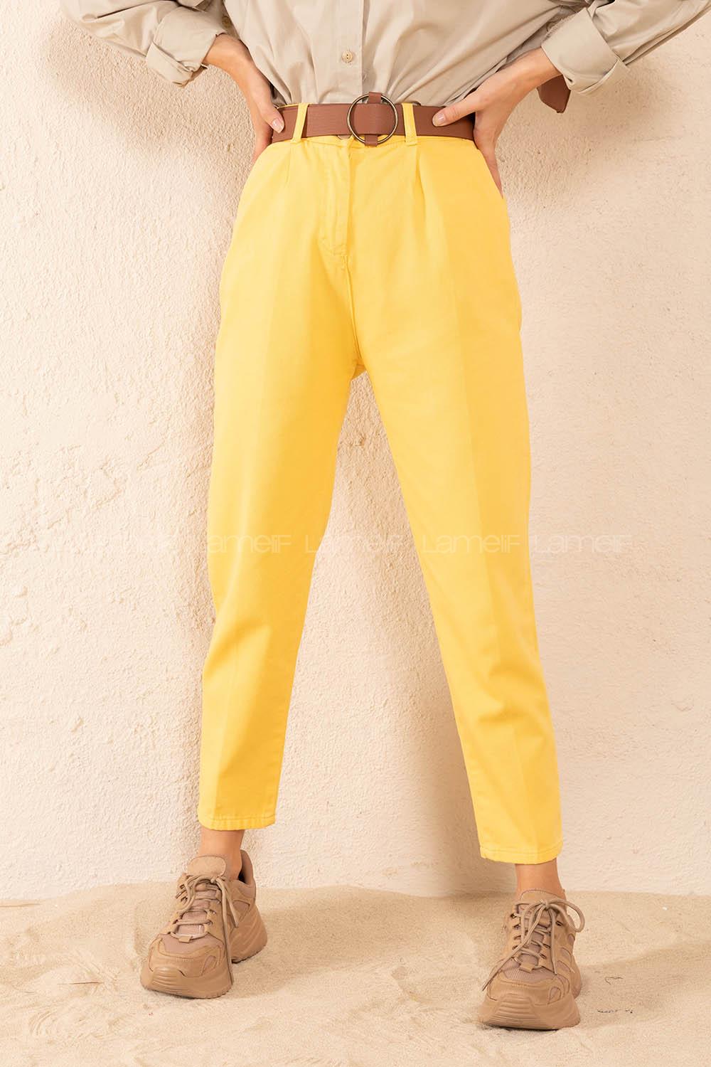 Modalamelif Klasik  Pantolon Hardal Sarısı