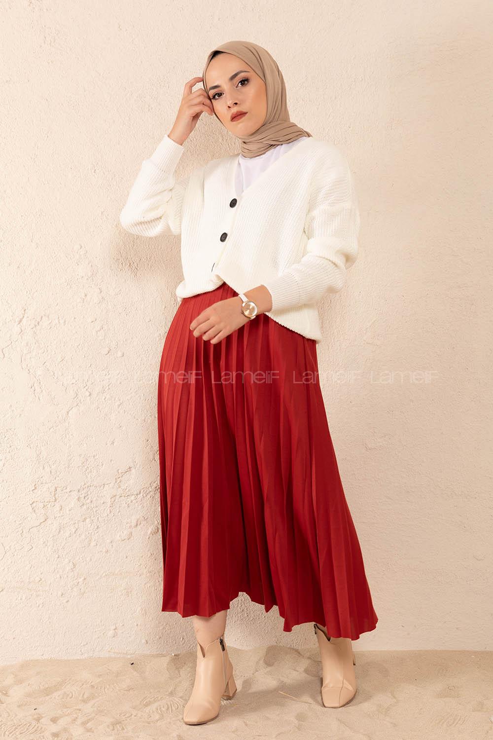 Modalamelif Düşük Kol Triko Hırka Ekru