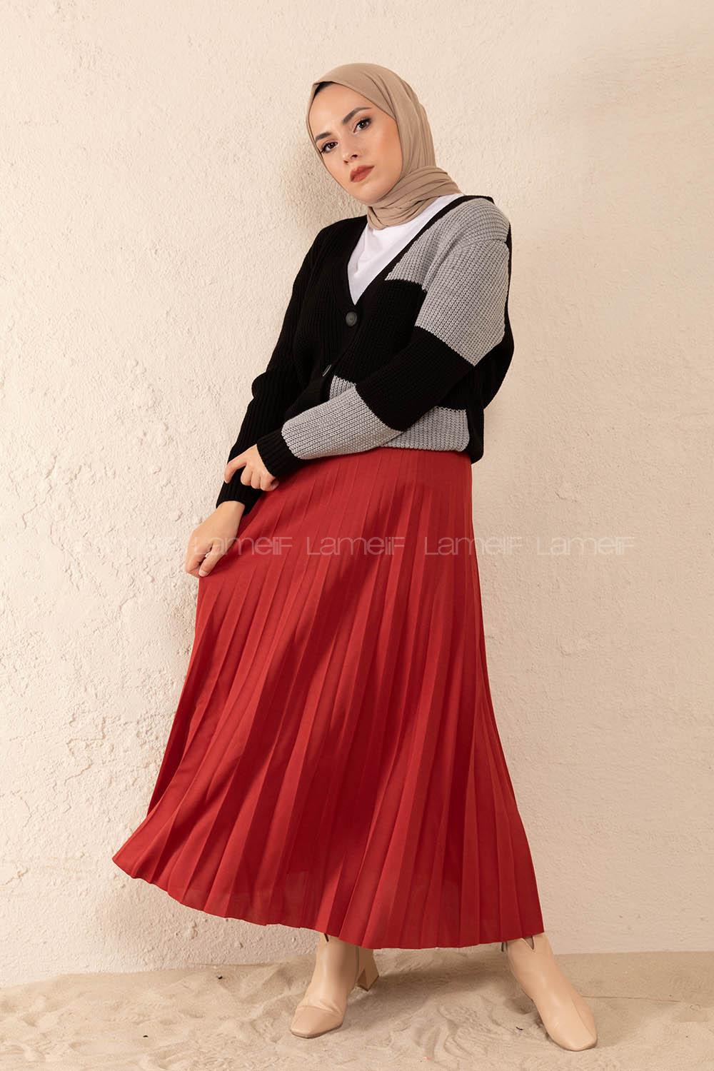 Modalamelif Parça Renkli Hırka Siyah