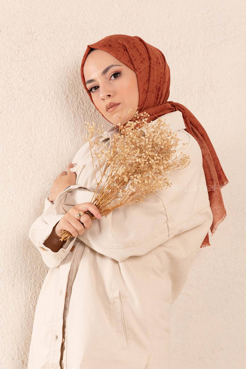 Modalamelif Kiremit Batik Desen Şal