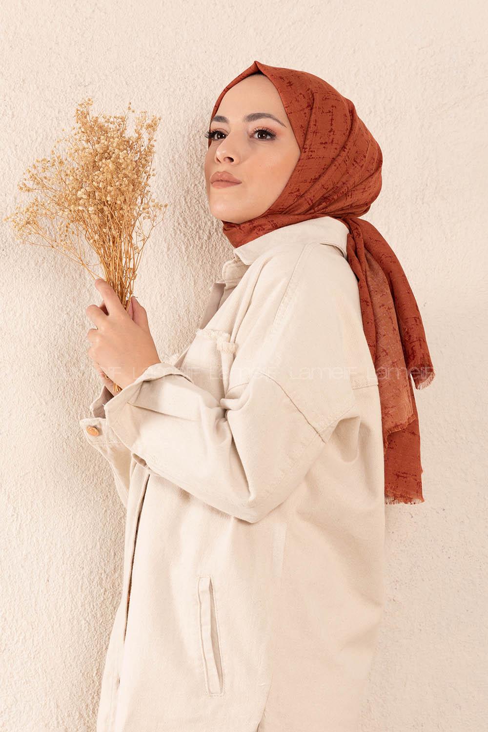 Modalamelif Kiremit Batik Desen Şal