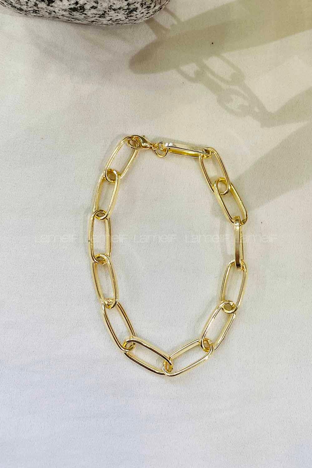 Modalamelif Damla Gold Zincir Bileklik