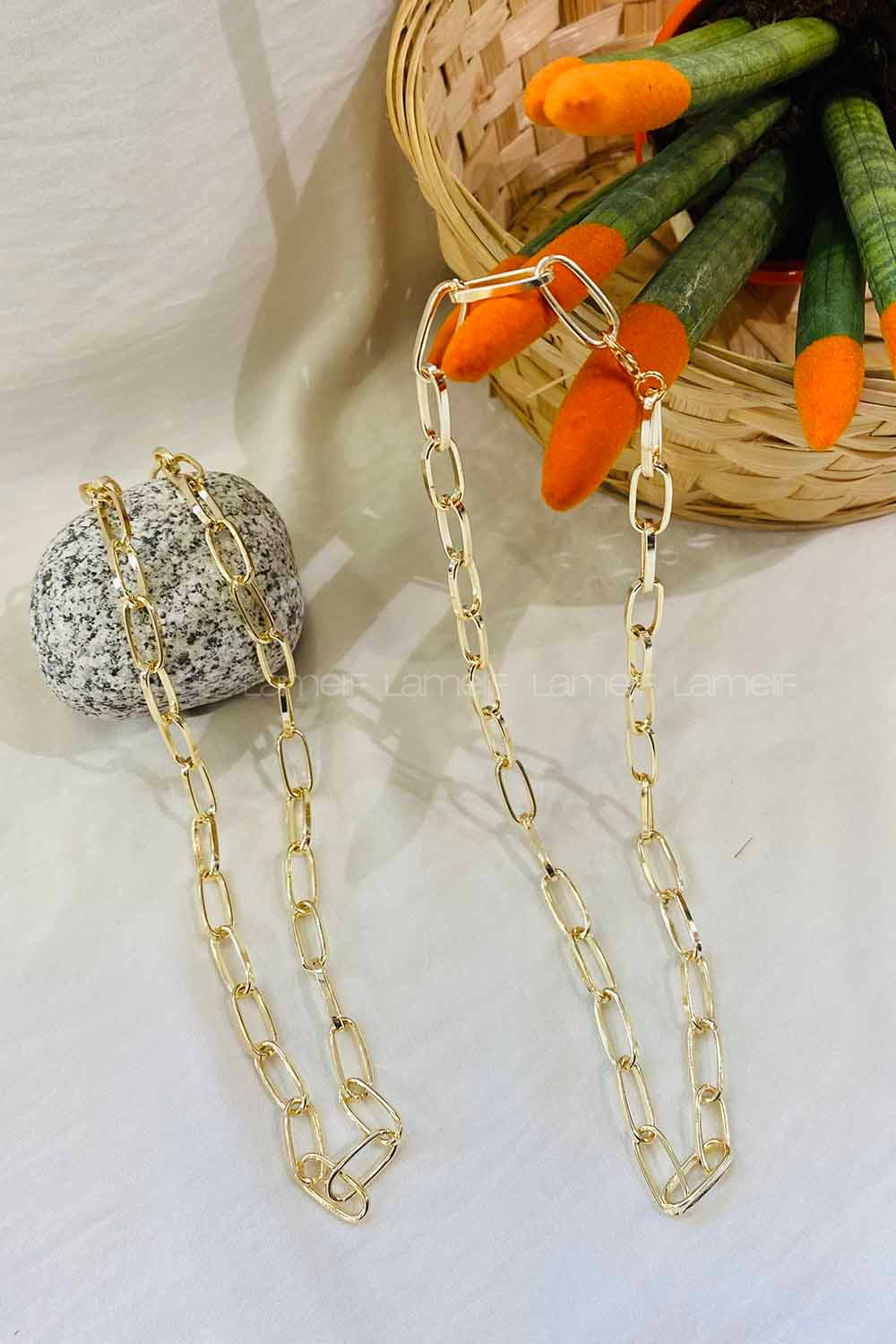 Modalamelif Damla Gold Zincir Kolye