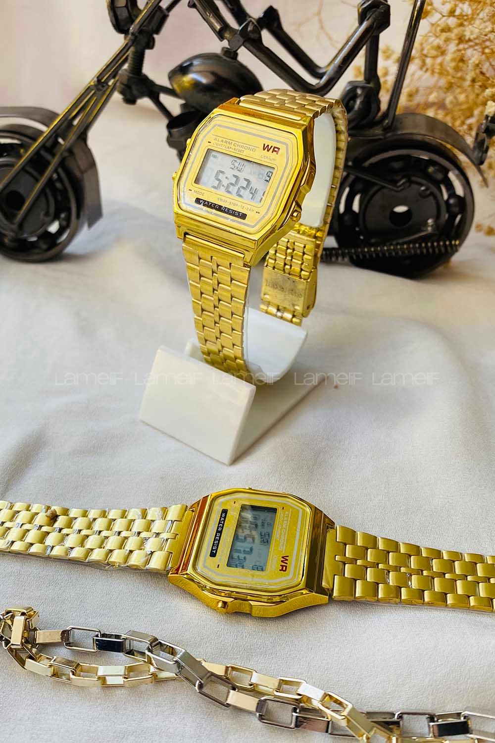 Lamelif Retro Gold Renk Saat