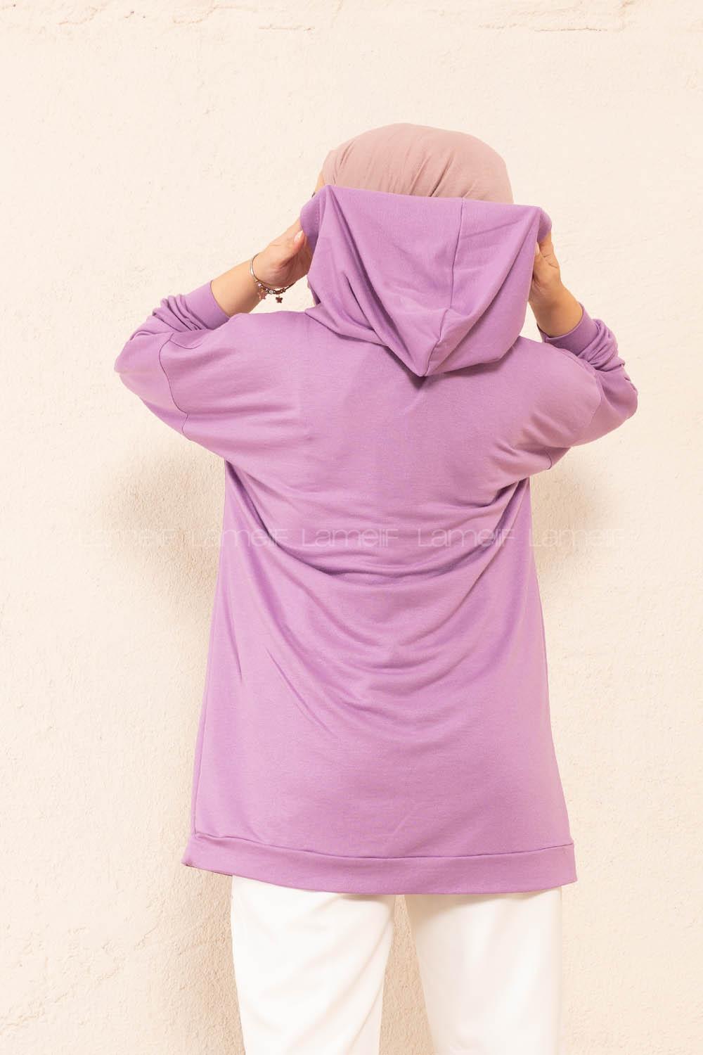 Modalamelif Belıeve Baskılı Tunik Lila