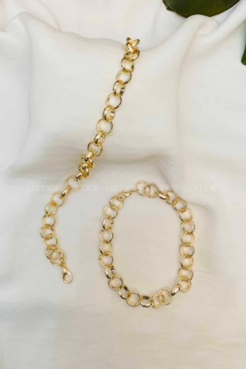 Modalamelif Lumi Gold Zincir Bileklik