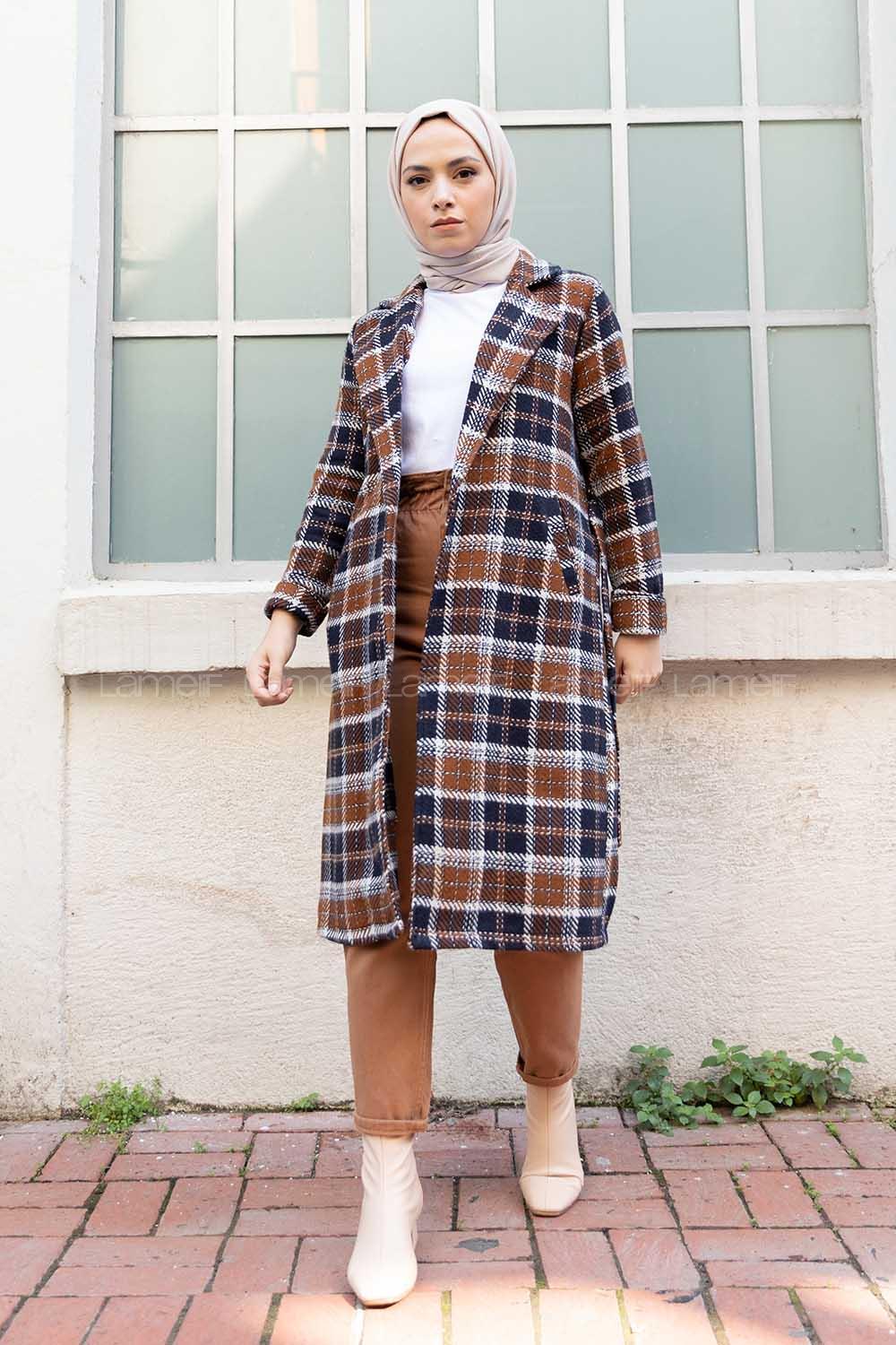 Modalamelif Belden Bağlamalı Kazayağı Kaban Acı Kahve