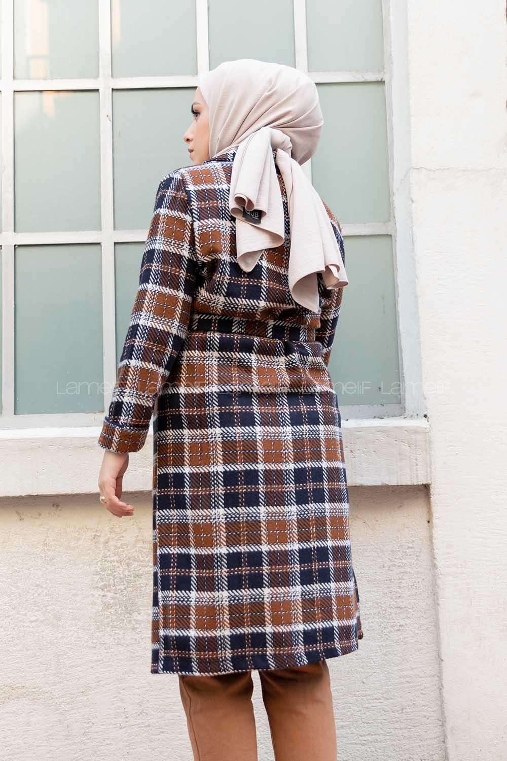 Modalamelif Belden Bağlamalı Kazayağı Kaban Acı Kahve