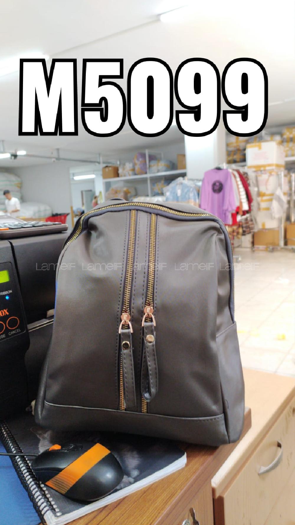 Modalamelif Çif Fermuarlı Saten Sırt Çantası Gümüş