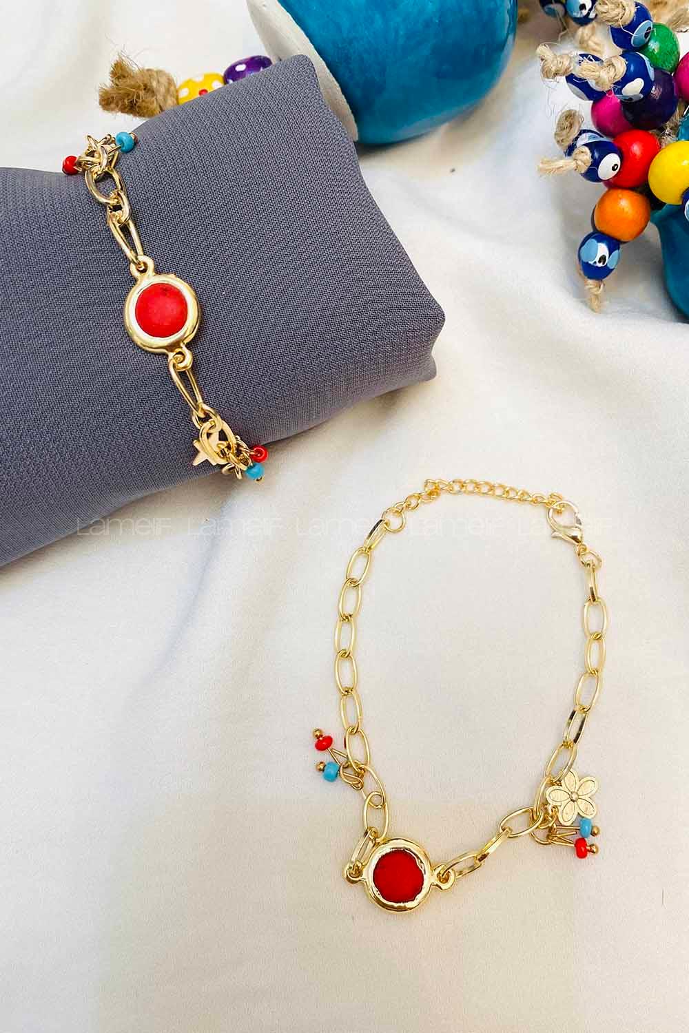 Modalamelif Kırmızı Bileklik