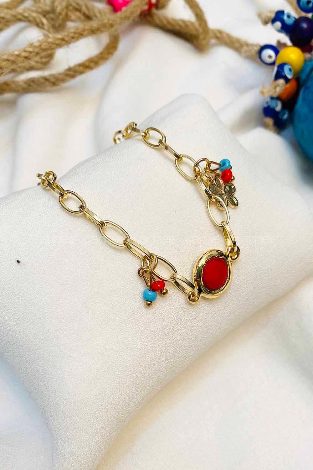 Modalamelif Kırmızı Bileklik