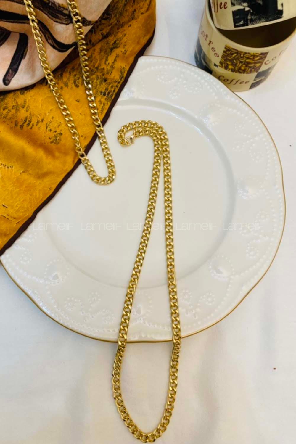 Modalamelif Gold Vin Zincir