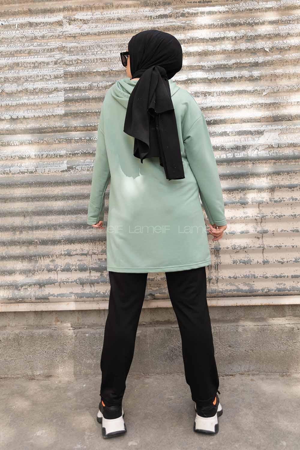 Modalamelif Craft Baskılı İkili Takım Çağla Yeşili