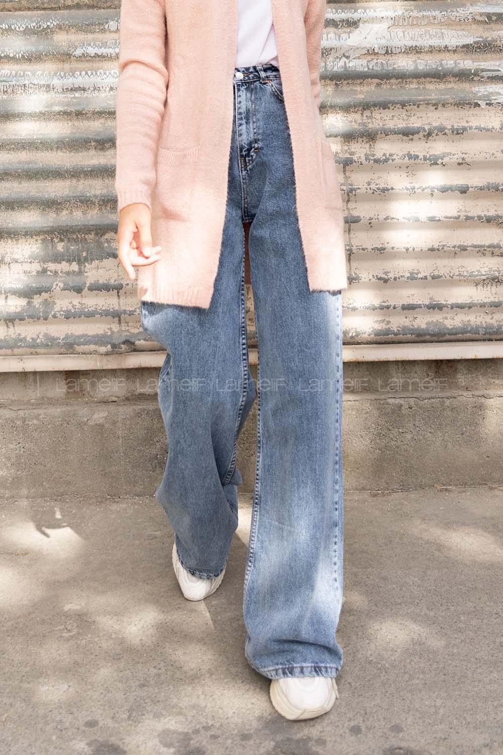 Modalamelif İspanyol Paça Salaş Yıkamalı Kot Pantolon