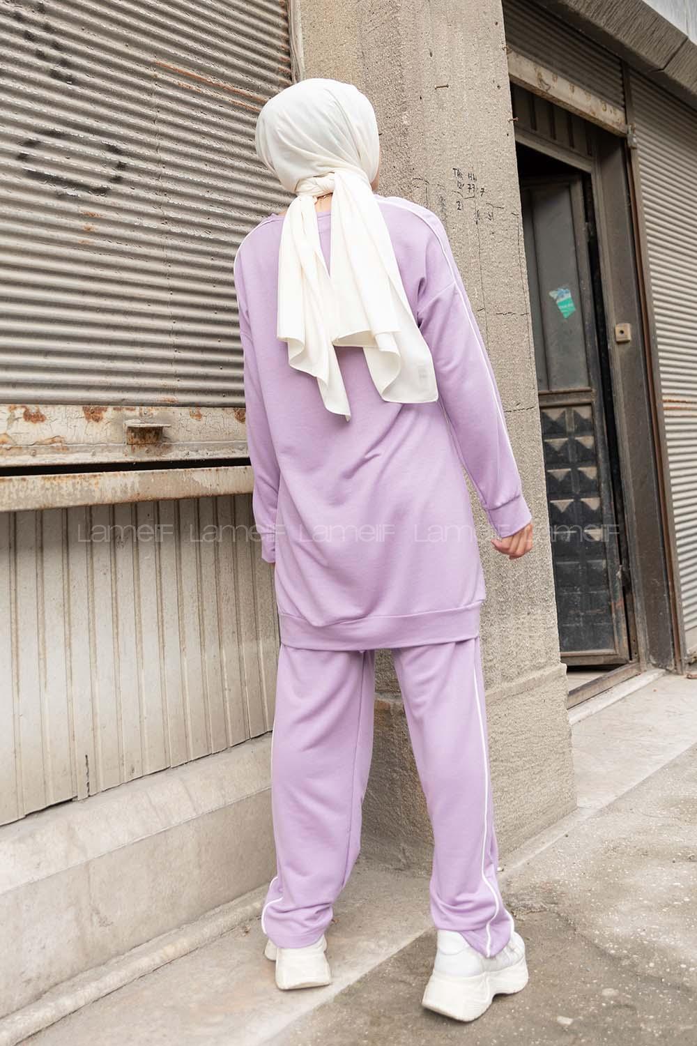 Modalamelif Have A Feeling Baskılı İkili Takım Lila