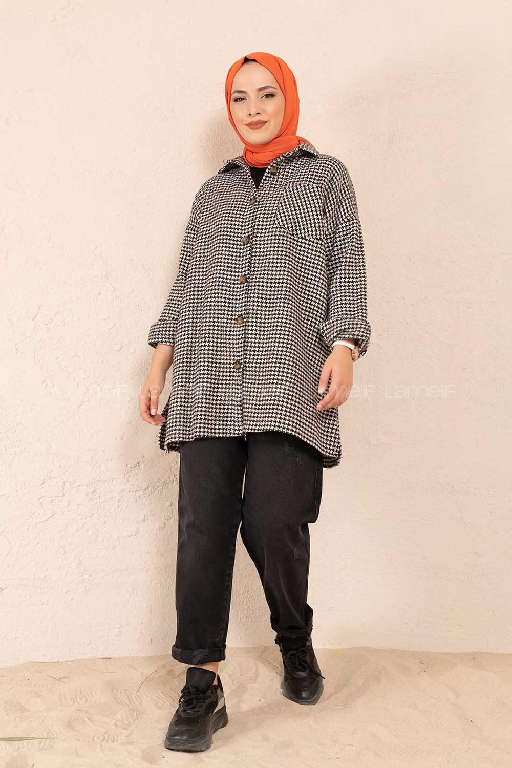 Modalamelif Tek Cepli Kazayağı Gömlek Beyaz