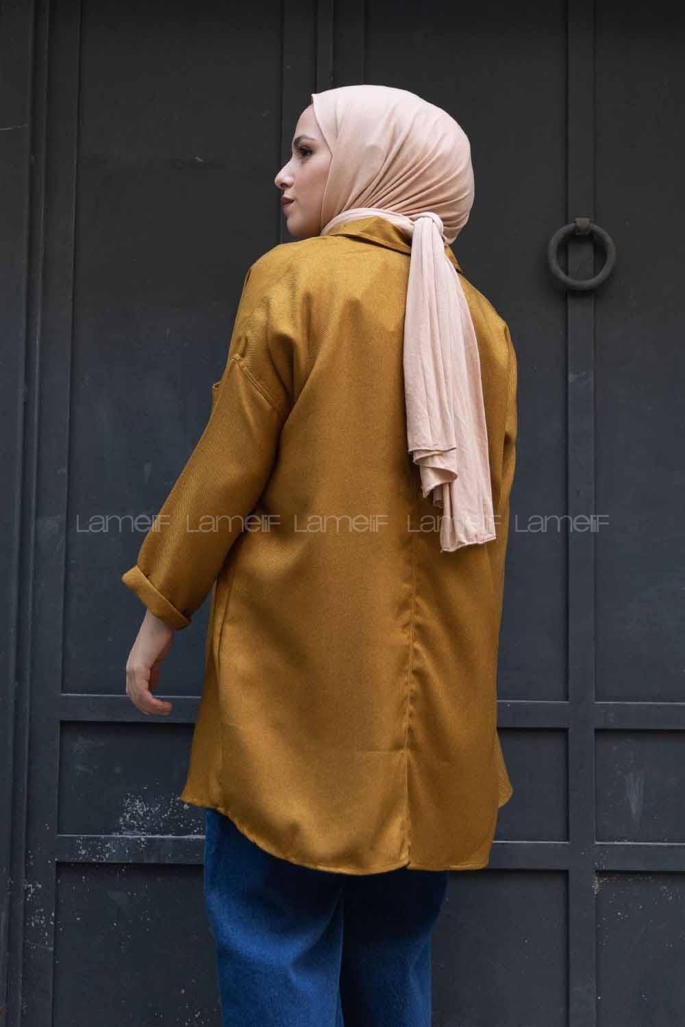 Modalamelif Çift Cepli Gömlek Yağ Yeşili