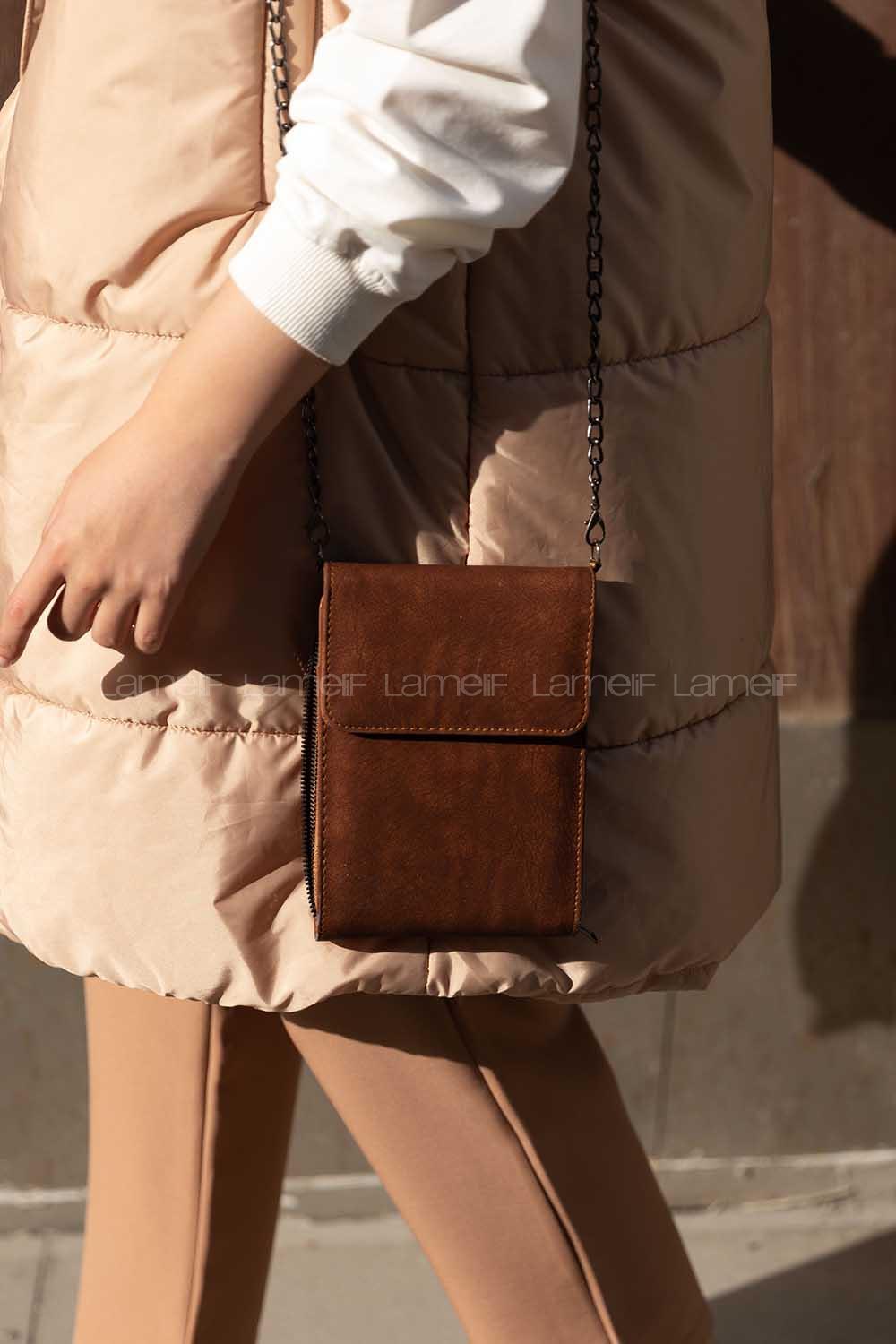 Modalamelif Kapak Cepli Messenger Model Çanta Taba