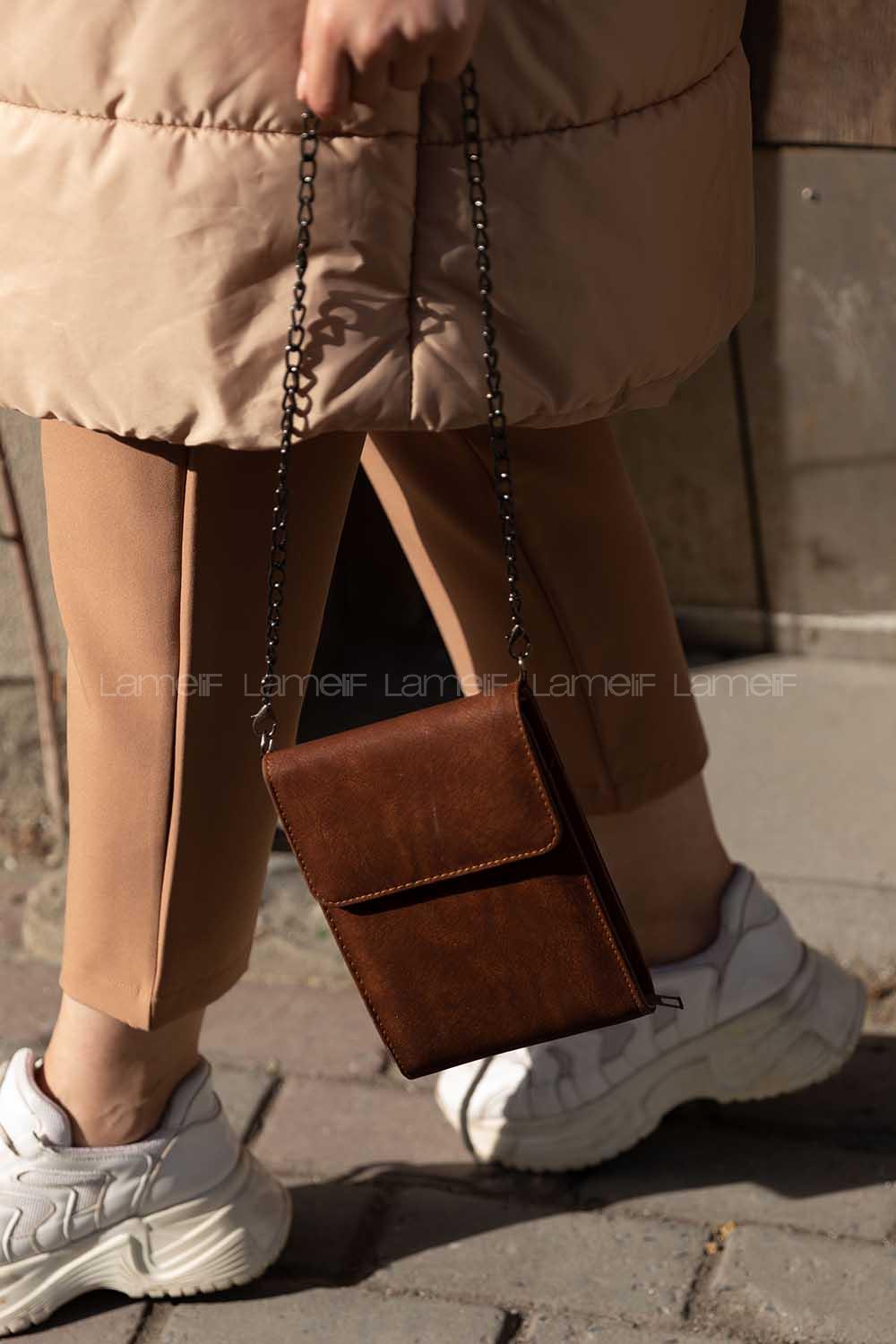 Modalamelif Kapak Cepli Messenger Model Çanta Taba