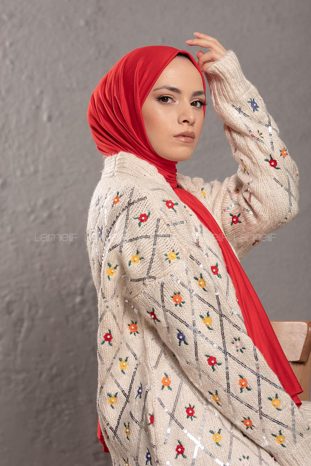 Modalamelif Nar Çiçeği Penye Şal