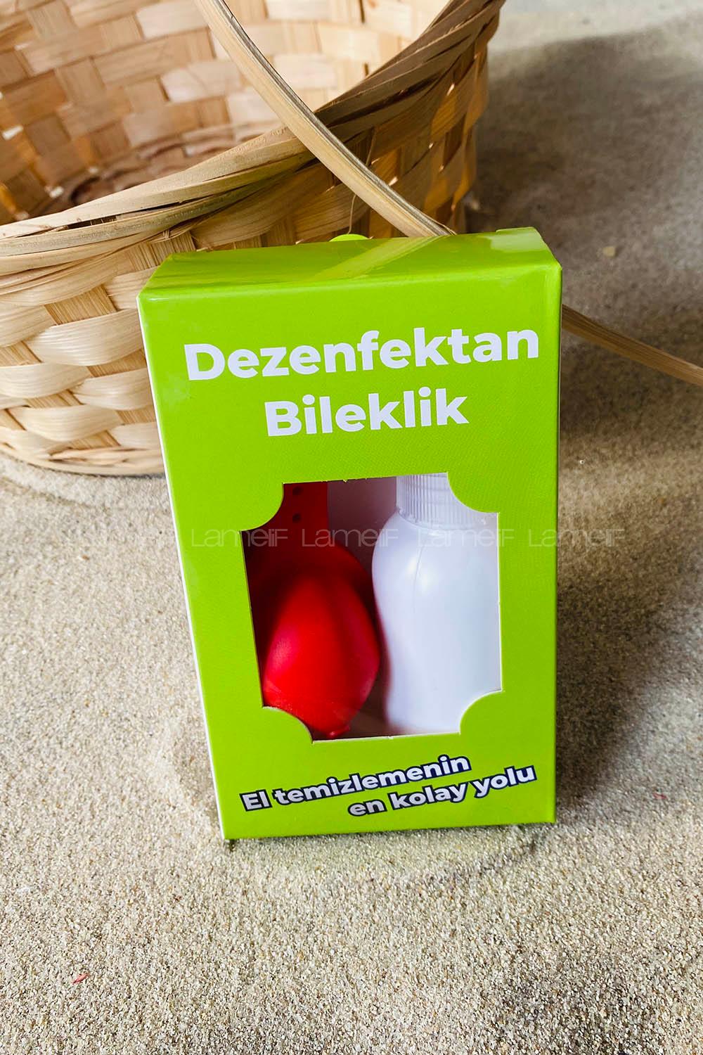 Modalamelif Kırmızı Silikon Dezenfektanlı Bileklik