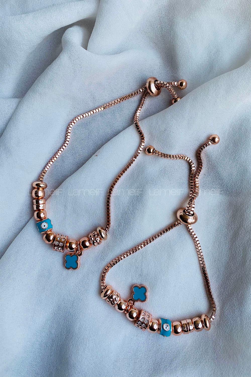 Modalamelif Pandora Rose Mavi Bileklik